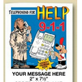 Telephoning For Help 911 Stock Design 8-Page Coloring Book
